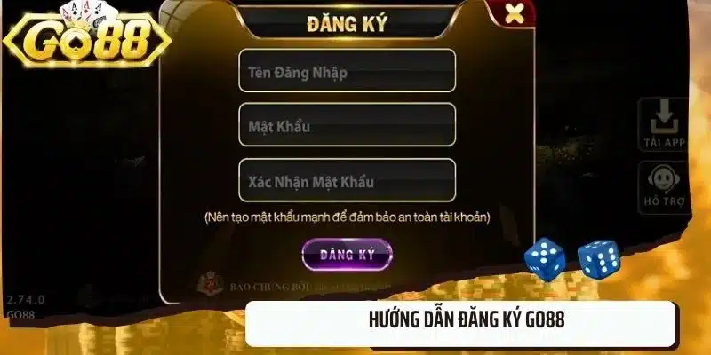 Cách đăng ký game tài xỉu tại go88