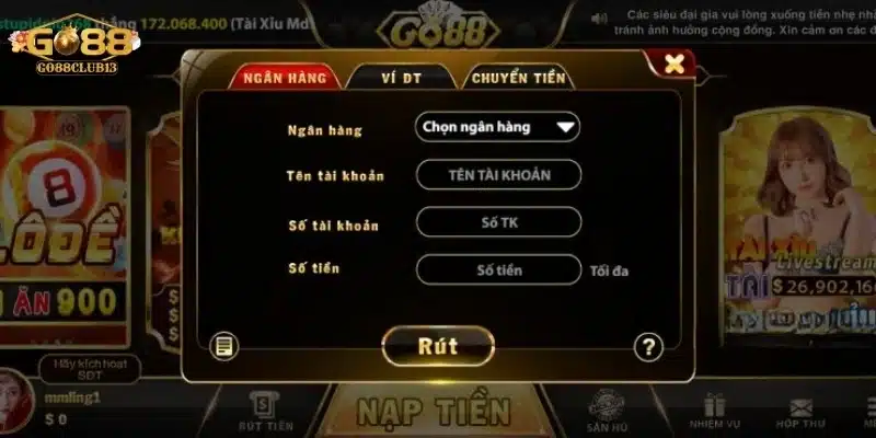 rút tiền go88